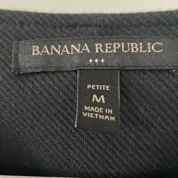 Banana Republic Factory Tie Waist Black Jacket - Picture 3 of 5